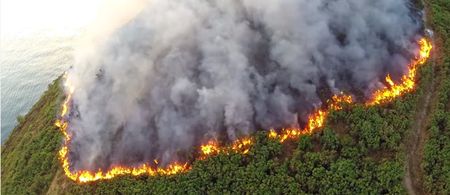 VIDEO: Remarkable aerial footage of the recent fire in Bray