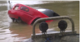 WATCH: Remarkable rescue of a woman and her dog from a sinking car