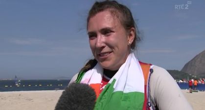 WATCH: Annalise Murphy was a picture of joy when interviewed after winning an Olympic silver medal