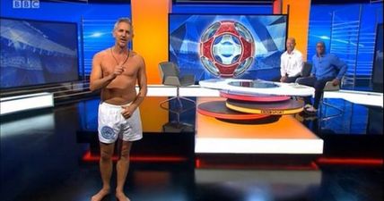 PIC: Gary Lineker has proved he was wearing boxer shorts, not football shorts, on Match of the Day