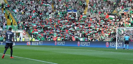 Celtic fans raise six-figure sum for Palestinian charities after UEFA charge