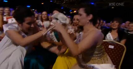 WATCH: Nobody was getting the bouquet of flowers of this Rose of Tralee finalist last night