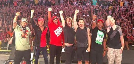WATCH: Dave Grohl joins Prophets of Rage on stage to cover a punk-rock classic