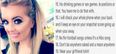 This girl has an extremely cheeky list of rules for her boyfriend to follow on a lads holiday