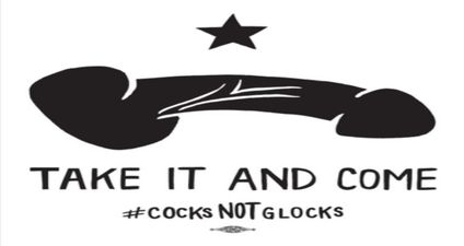 PICS: University students in Texas are protesting gun laws by bringing giant dildos to class