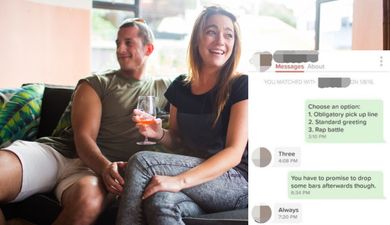 PICS: This guy engaged in an epic rap battle with his match on Tinder to try and earn a date