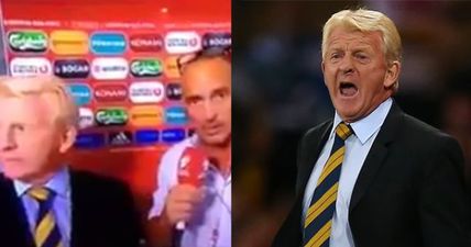 WATCH: Gordon Strachan has once again perfected the post-match interview (NSFW)