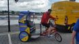 Pieta House’s CEO is doing a grand tour of ALL their centres around Ireland in a rickshaw
