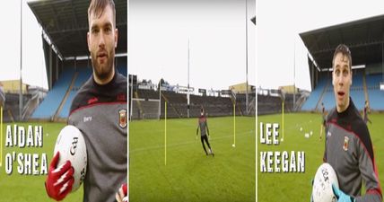 WATCH: The Mayo footballers take on the crossbar challenge with mixed results