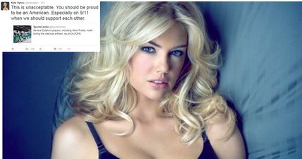 Kate Upton was shown no mercy for this post about the US national anthem