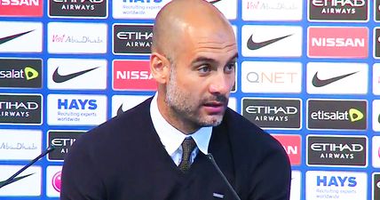 WATCH: Pep Guardiola replies with ‘What da f**k?’ when asked if Man City can win quadruple