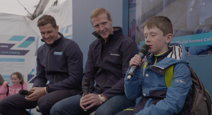 WATCH: Young fella wows Henry Shefflin with cracking hurling rap at the Ploughing Championship