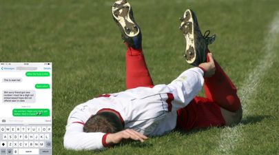 PIC: Man texts embarrassing excuse for missing training to the wrong person