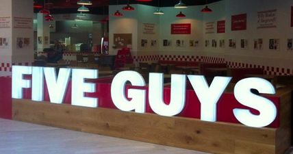 PIC: Here’s the menu that will be in Five Guys in Dundrum from next week