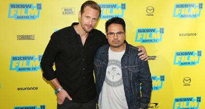 PICS: Hollywood stars Alexander Skarsgard and Michael Pena were on the pints in Dublin today