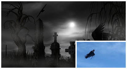 PICS: Man gets drone and scares the crap out of everyone with a creepy Halloween prank