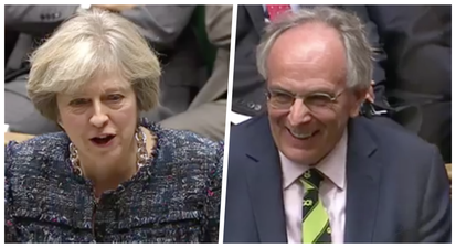 WATCH: British Prime Minister Theresa May just made a sex joke in parliament