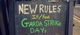 PIC: These are the new rules for the pub if, or when, the Gardaí go on strike