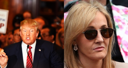 J.K Rowling weighed in on the US debate and her Trump takedown was cutting