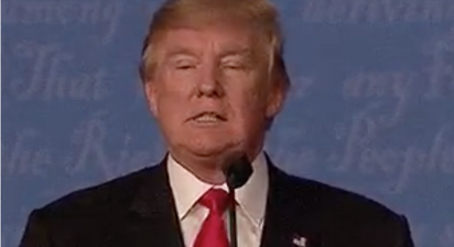 Donald Trump looked seriously pissed off at the end of last night’s Presidential debate