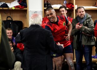 GALLERY: President Michael D. Higgins visits the Munster dressing room