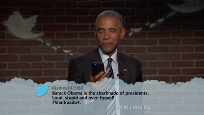 WATCH: Barack Obama reads Mean Tweets about himself on Jimmy Kimmel