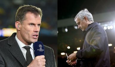 Jamie Carragher gets a sly dig in about Jose Mourinho’s living situation