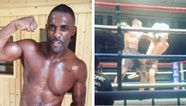 Idris Elba throws some big shots to win his first pro kickboxing fight