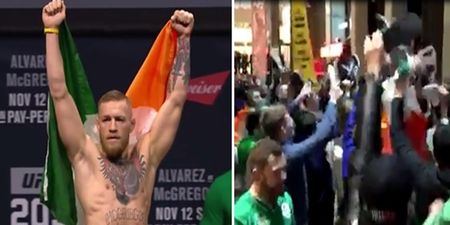 WATCH: Irish fans are absolutely taking over New York ahead of UFC 205
