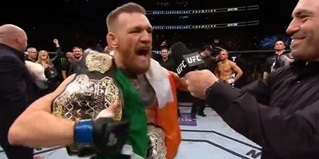 WATCH: Conor McGregor’s word-for-word NSFW post-fight interview was bloody electric