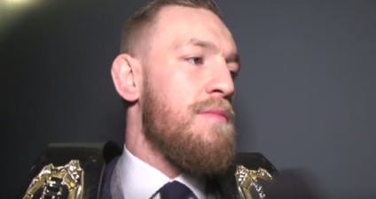 WATCH: Conor McGregor proves his class when answering question about Eddie Alvarez