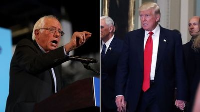 Bernie Sanders launches withering attack on Donald Trump and his staff appointments