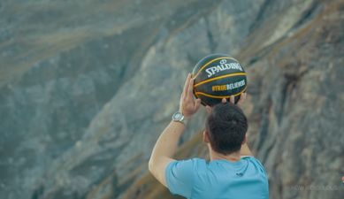 VIDEO: This basketball shot from a ridiculous 180m has broken the world record