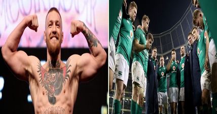 The Irish rugby team want Conor McGregor to give them a motivational speech