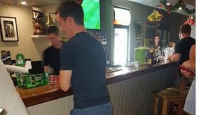 PIC: You have to love this Irishman’s commitment to getting a drink in this Australian pub