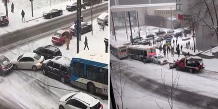WATCH: The risks from driving in the snow are clear via these car crashes in Montreal