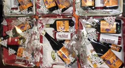 Remain calm but Buckfast Christmas hampers are now available