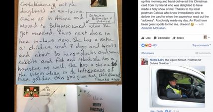 PIC: The delivery of this letter proves the Irish postal system is the best ever