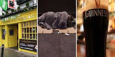 Galway pub is asking the Irish public to drink less alcohol in a bid to raise funds for the homeless