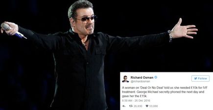 George Michael once donated 15k to a complete stranger to pay for her IVF treatment