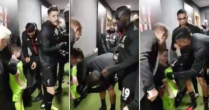 WATCH: Brilliant footage of a 7-year old mascot from Mayo meeting the Liverpool players before Sunderland game