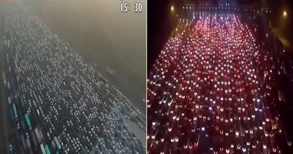 WATCH: Ridiculous 40-lane traffic jam in China puts the M50 in the shade