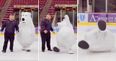 VIDEO: This mascot repeatedly falling over on an ice rink will make your day 10 times better