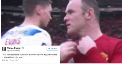 Wayne Rooney is not happy with an article on The Daily Mail
