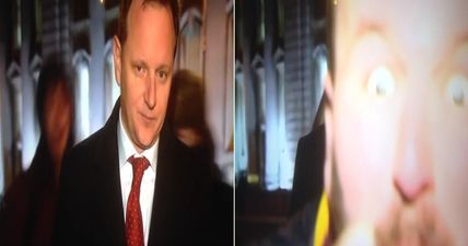 WATCH: Another RTÉ reporter was very rudely interrupted by a gang of messers live on the news