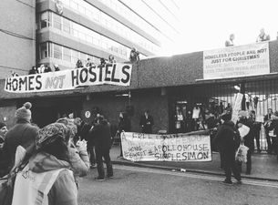 REPORTS: Apollo House residents leaving the building on Thursday morning