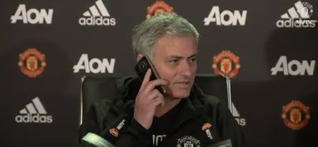 VIDEO: A reporter forgot to put his phone on silent during Mourinho press conference, then this happened