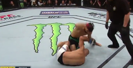 WATCH: UFC legend BJ Penn was violently dispatched in UFC main event this morning