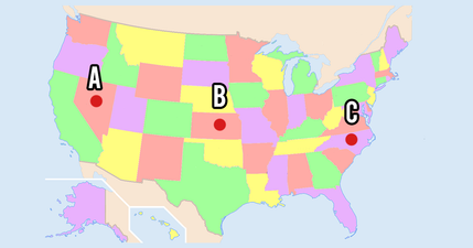 Can you place the US state on a map?