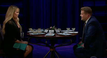 WATCH: James Corden tells Khloe Kardashian about his encounter with a “rude” Irish celebrity
